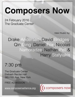 Graduate Center Composers Concert photo